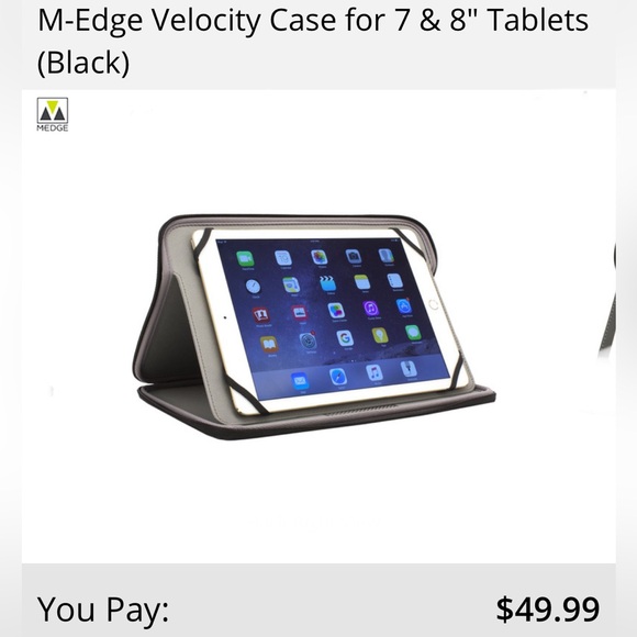 🆕 M-Edge International Velocity Universal Tough Case for 7"-8" Tablets & iPads - Picture 11 of 16